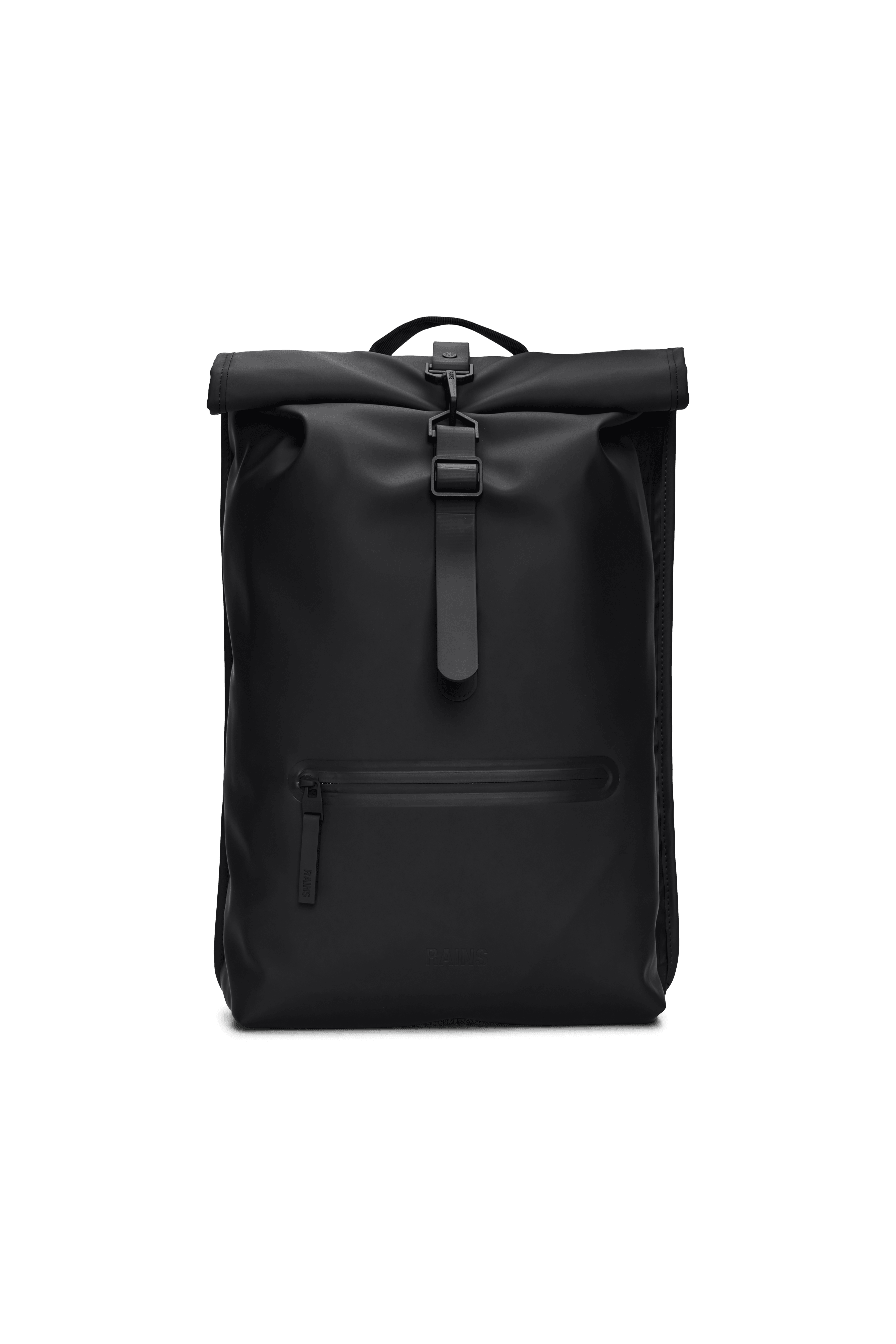 Mochila Rains Rolltop Rucksack Negro - ECRU