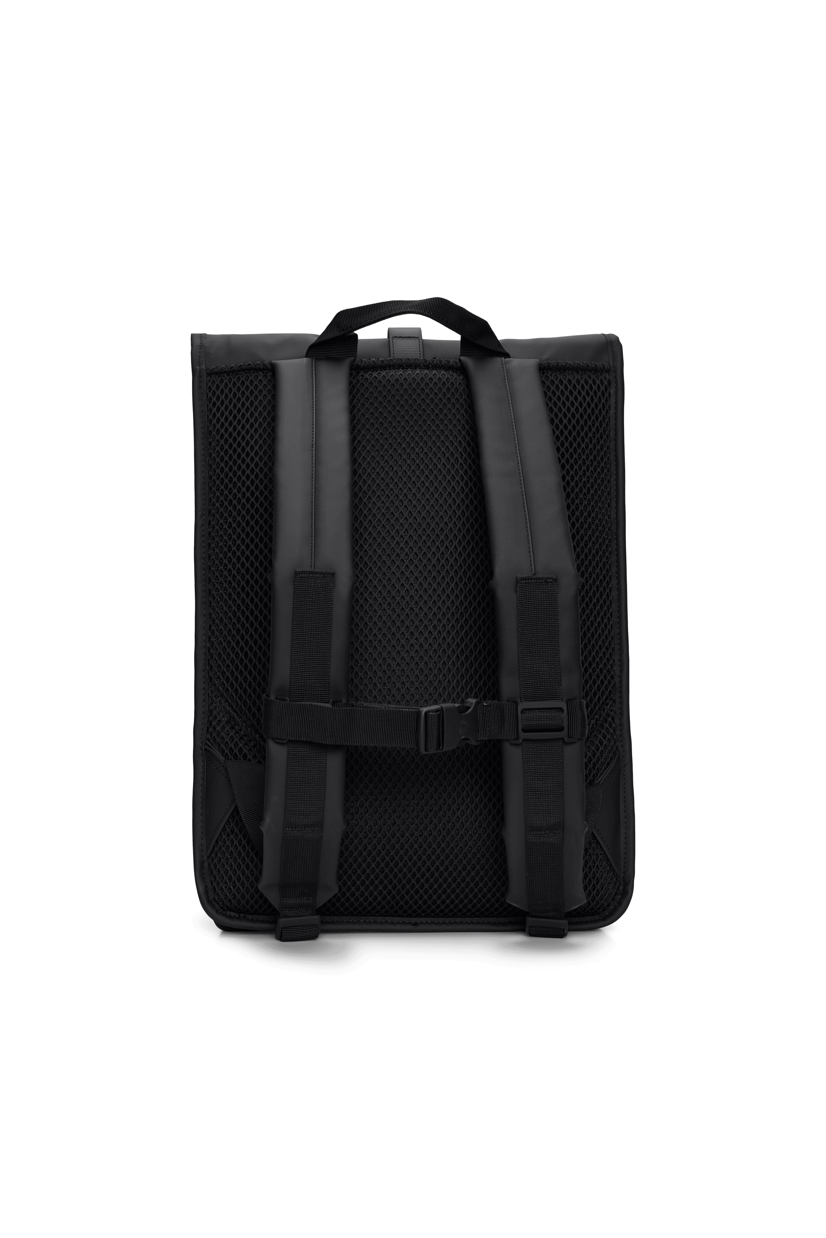 Mochila Rains Rolltop Rucksack Negro - ECRU