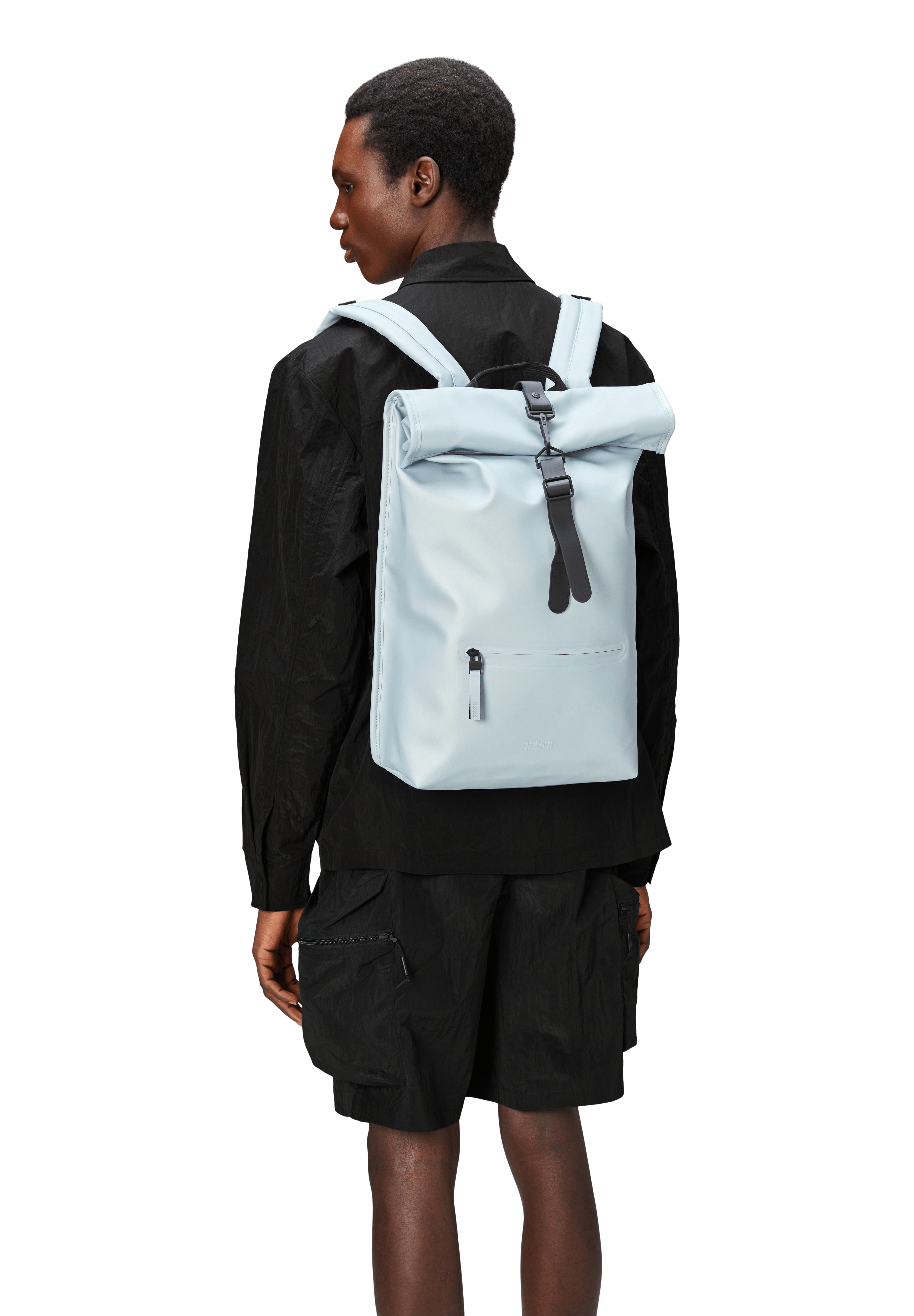 Mochila RAINS Rolltop Rucksack Wind - ECRU