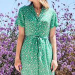 Mono Sugarhill Pandora Green Scatter Print - ECRU