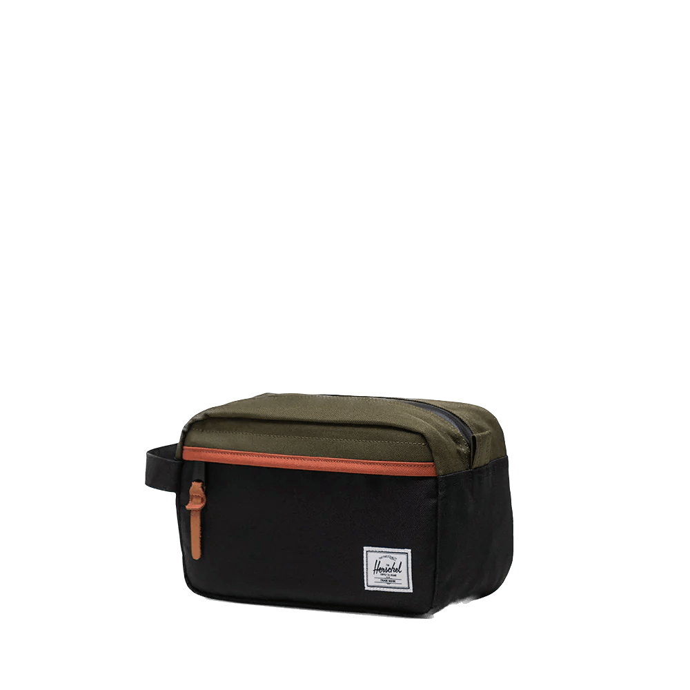 Neceser Herschel Chapter Travel Kit Black Ivy Green Chutney - ECRU