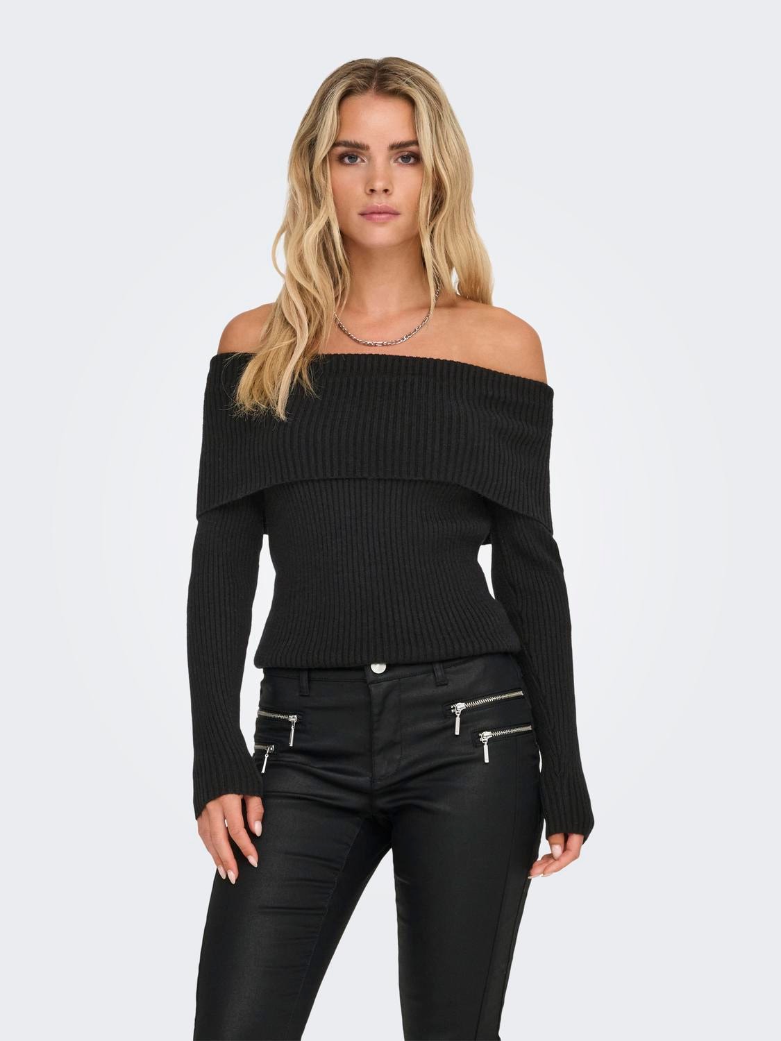 Jersey ONLY Katia Off Shoulder Black