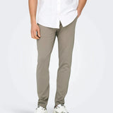 Pantalones Only&Sons Mark Tejido Jogger Gris Vintage Khaki