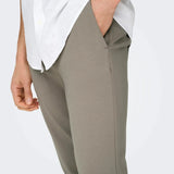 Pantalones Only&Sons Mark Tejido Jogger Gris Vintage Khaki