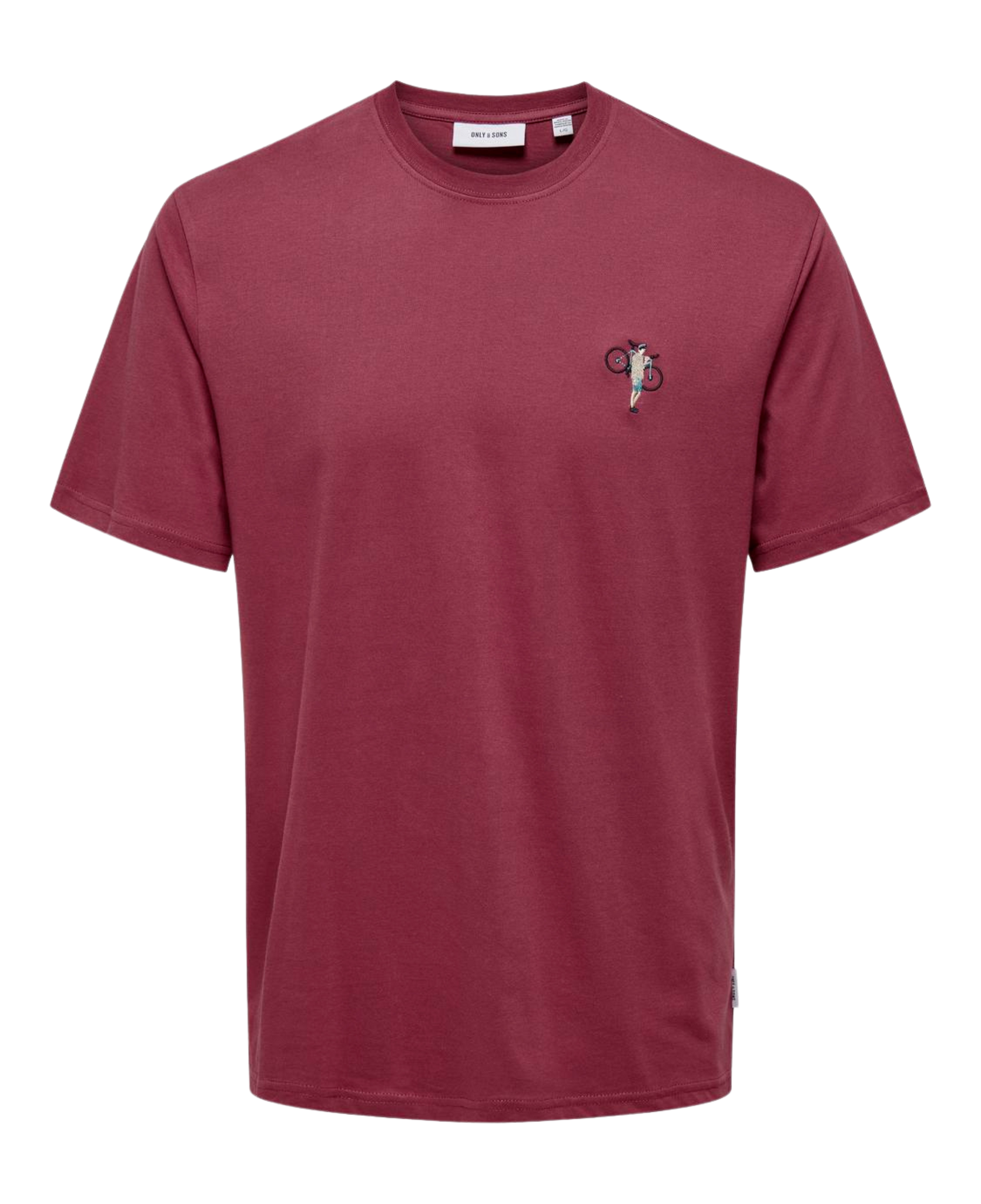 Camiseta Only&Sons Abe Life Maroon