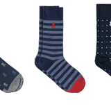 Pack de 3 Calcetines El Pulpo Blue Shadows - ECRU