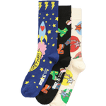 Pack de 3 Calcetines Happy Socks x Elton John Gift Set - ECRU