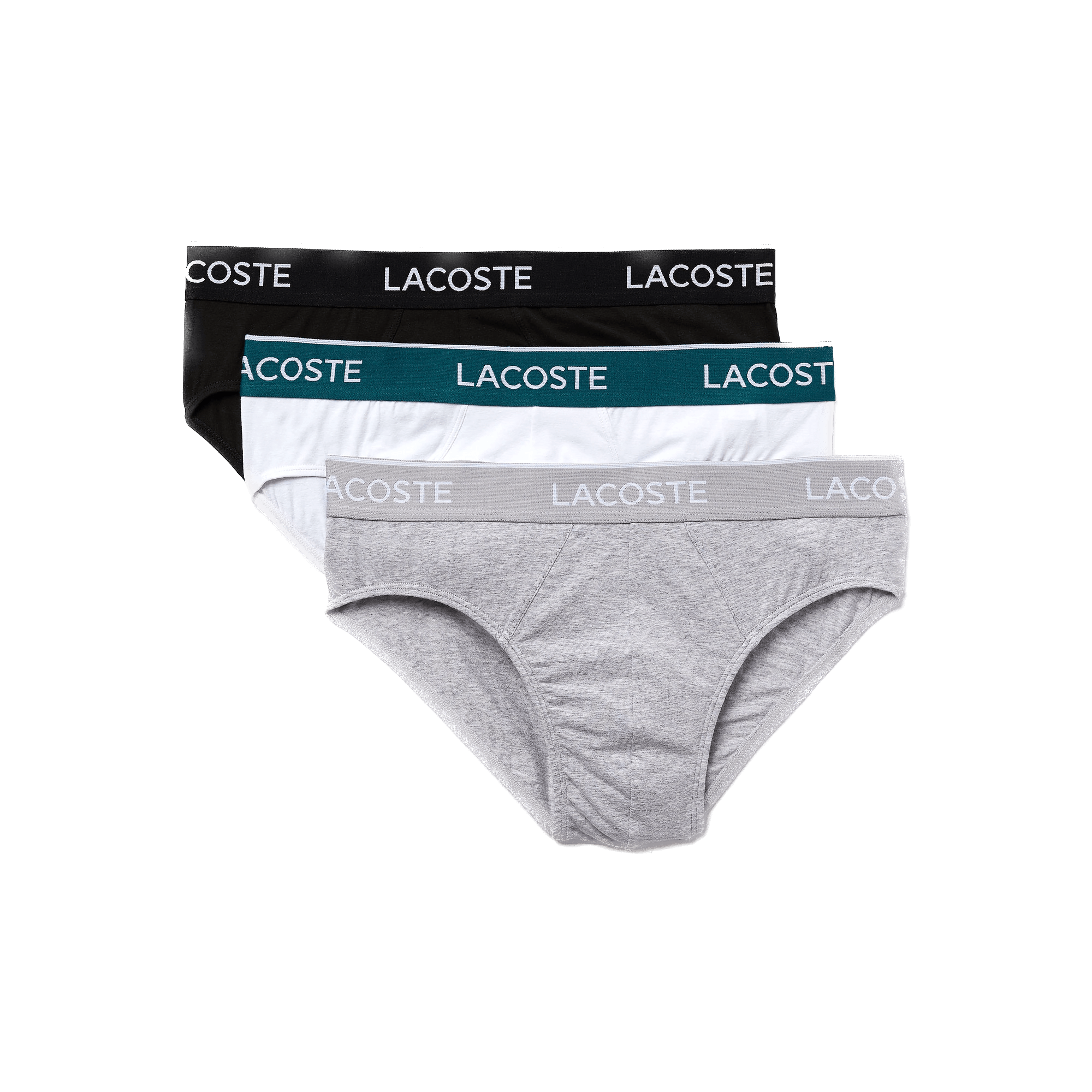 Pack de 3 slips Lacoste de estilo casual - ECRU