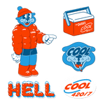 Pack de Pegatinas The Dudes Cool - ECRU