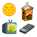 Pack de Pegatinas The Dudes Nice - ECRU