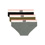 Pack de Tres Calzoncillos Diesel Slip Algodón Nude - ECRU