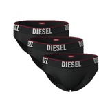 Pack de Tres Calzoncillos Diesel Slip Negro - ECRU