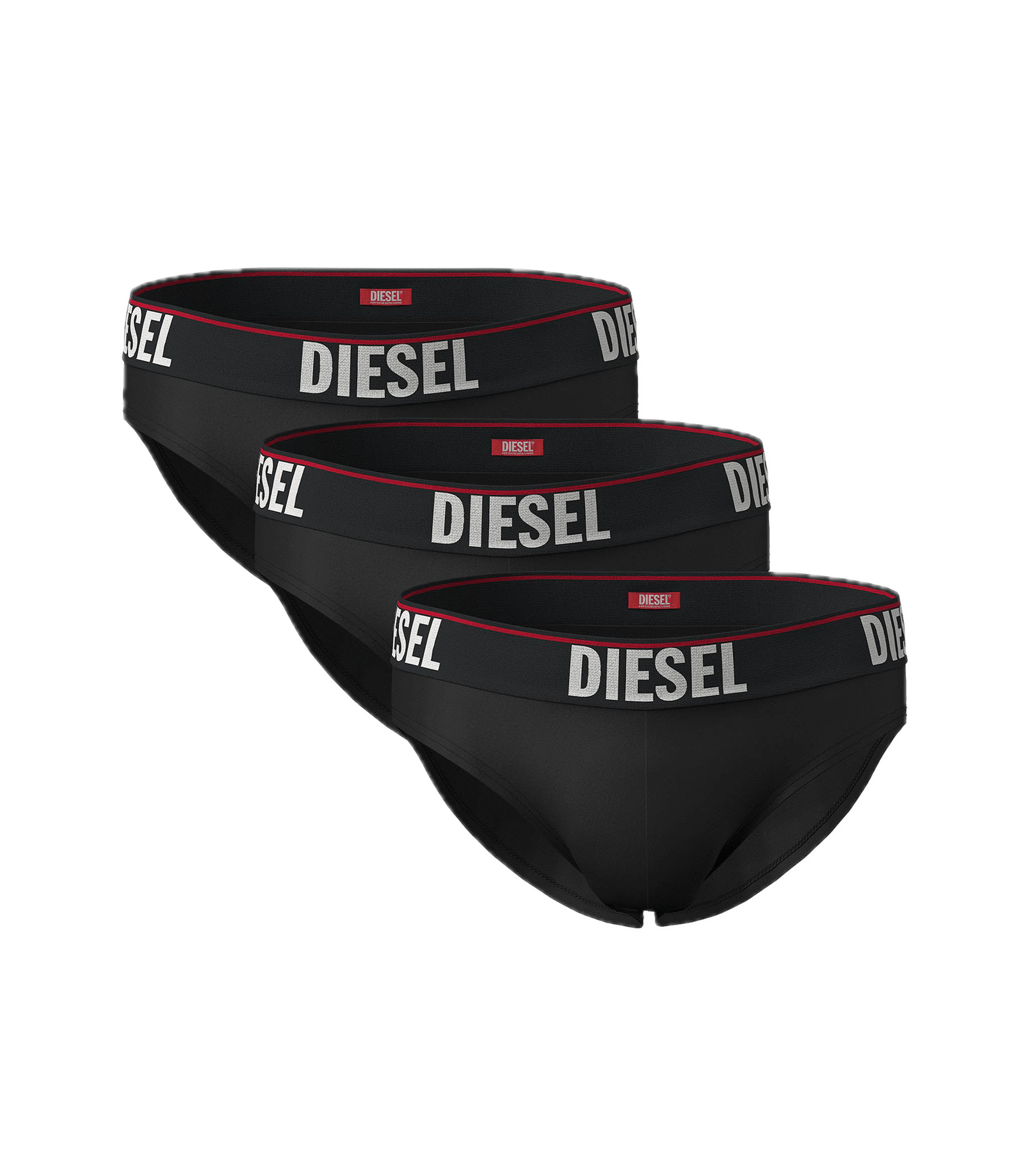 Pack de Tres Calzoncillos Diesel Slip Negro - ECRU