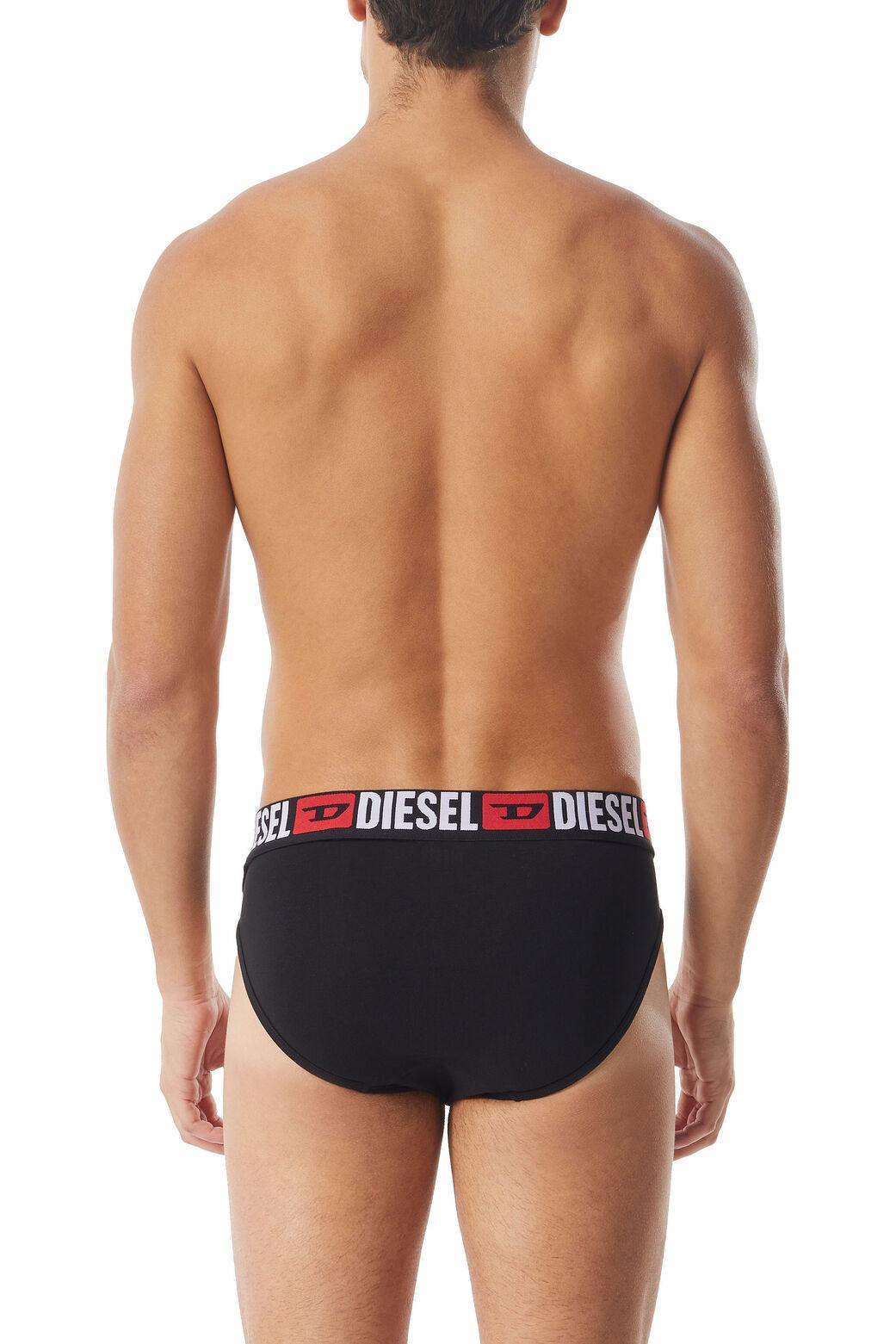 Pack de Tres Calzoncillos Diesel Slip Negro - ECRU