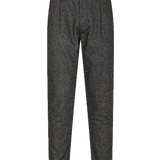 Pantalón Anerkjendt de Lana Pleat Dark Grey - ECRU