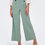 Pantalón JDY Geggo Chinois Green - ECRU