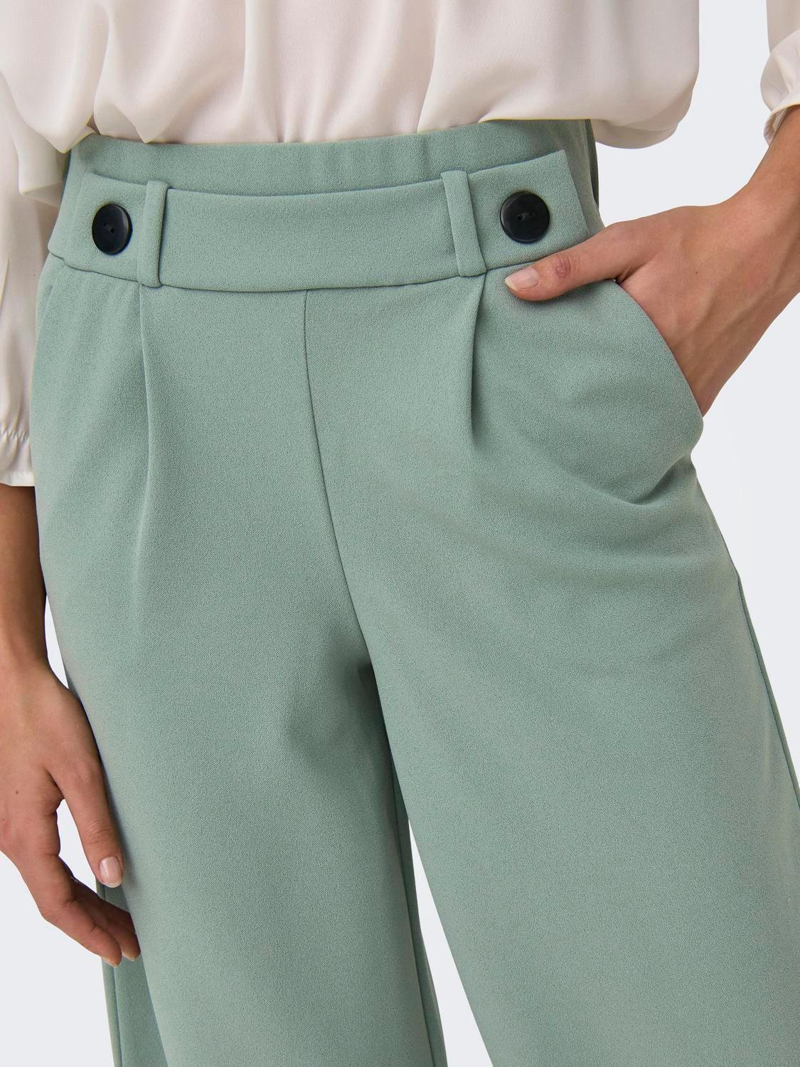 Pantalón JDY Geggo Chinois Green - ECRU