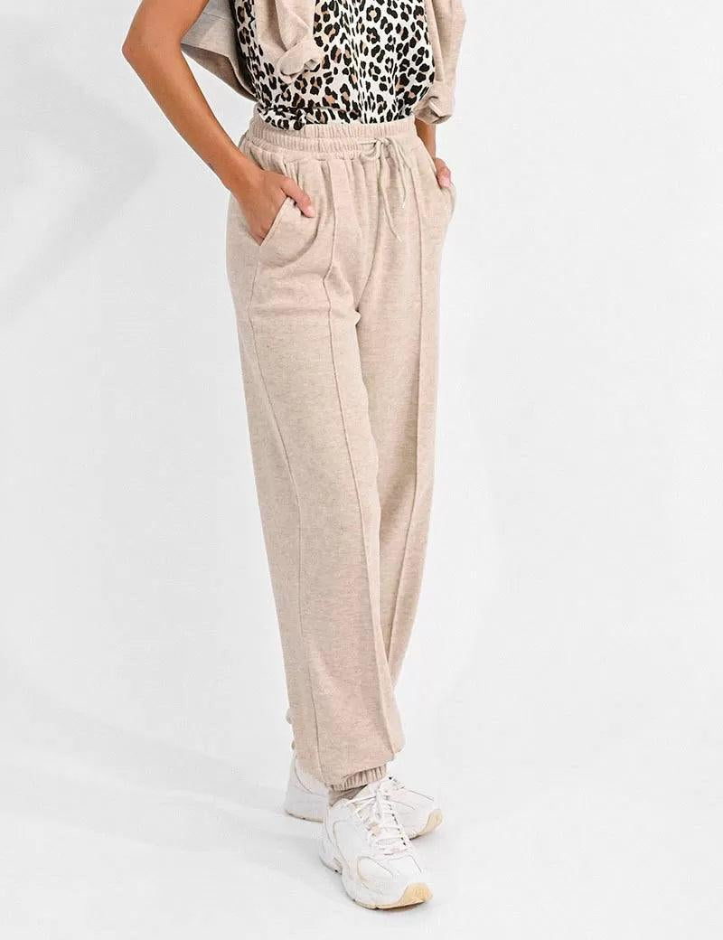 Pantalón Molly Bracken de Chandal con Lazada - ECRU