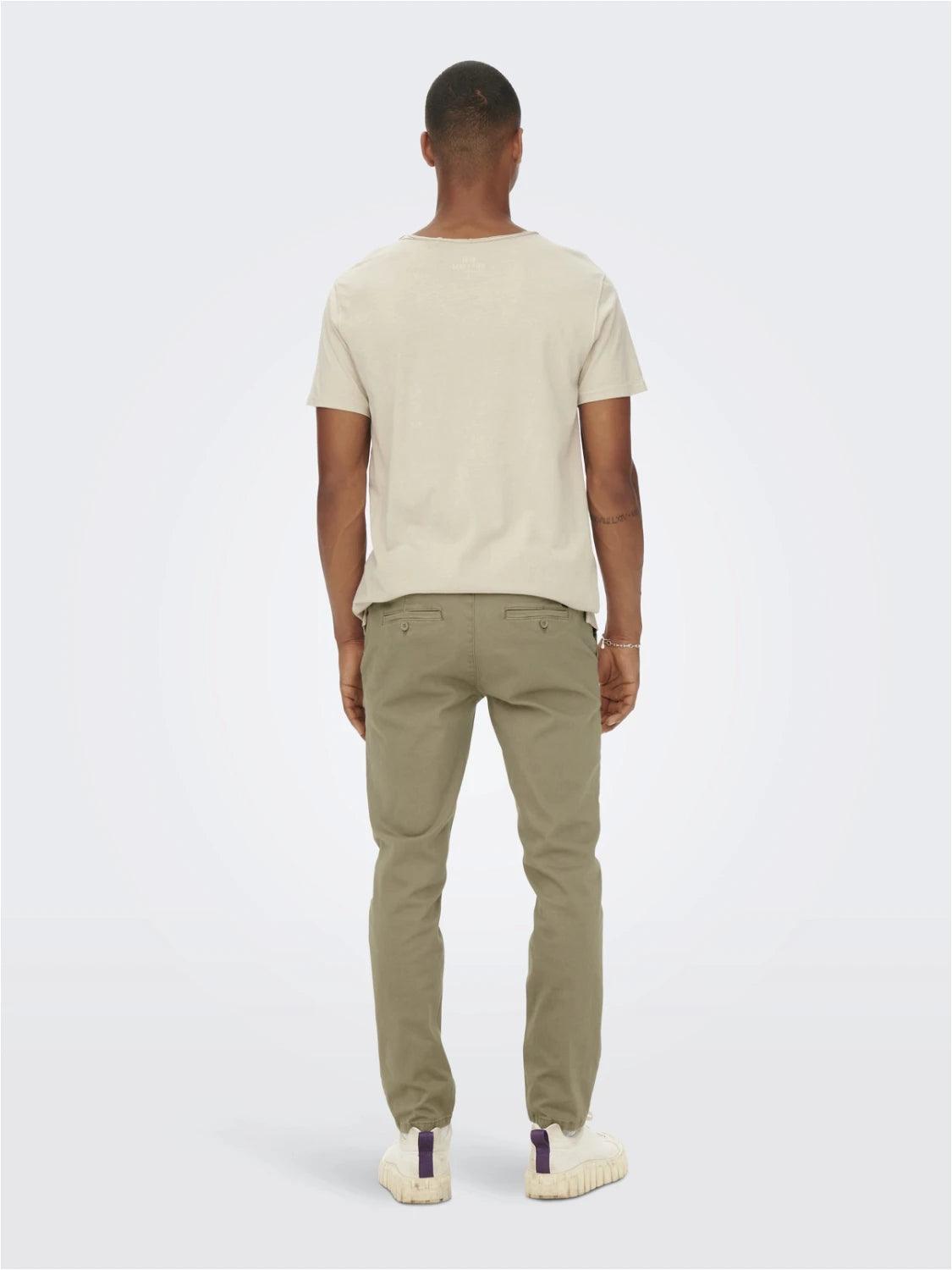 Pantalón Only&Sons Pete Slim Chino Beige - ECRU