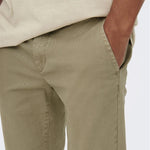 Pantalón Only&Sons Pete Slim Chino Beige - ECRU