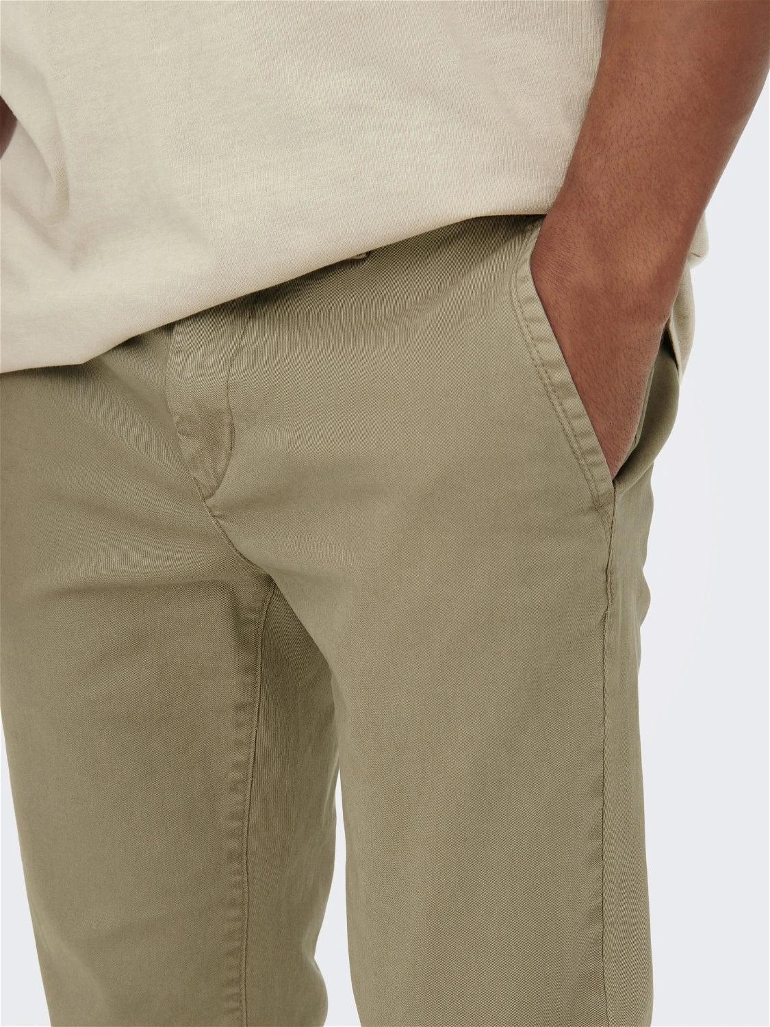 Pantalón Only&Sons Pete Slim Chino Beige - ECRU