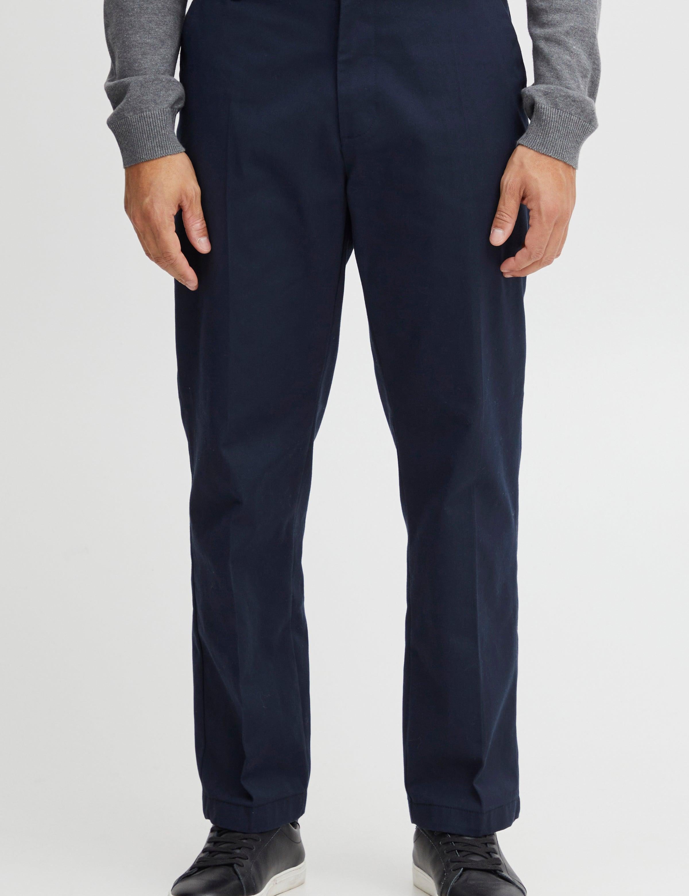 Pantalón !Solid Alann Insignia Blue - ECRU