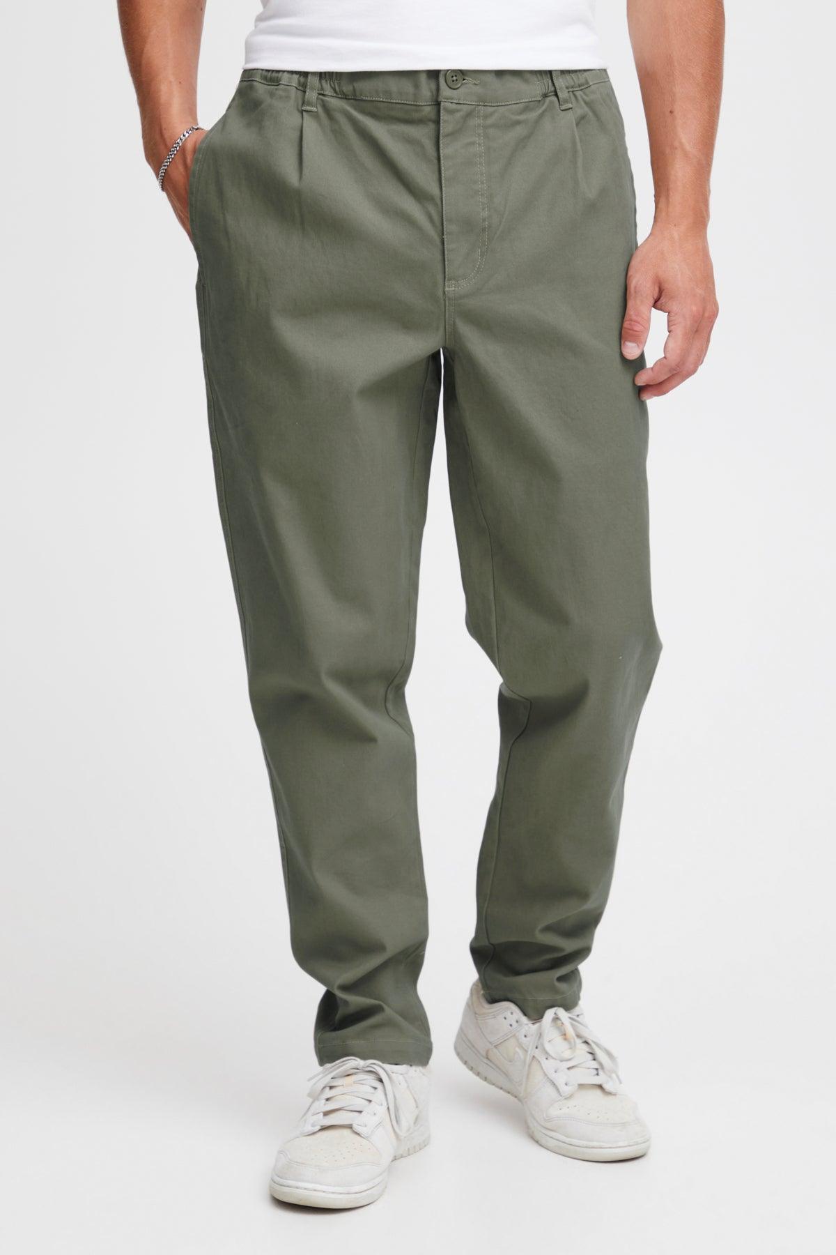 Pantalón !Solid Gioele Dylan Dusty Olive - ECRU