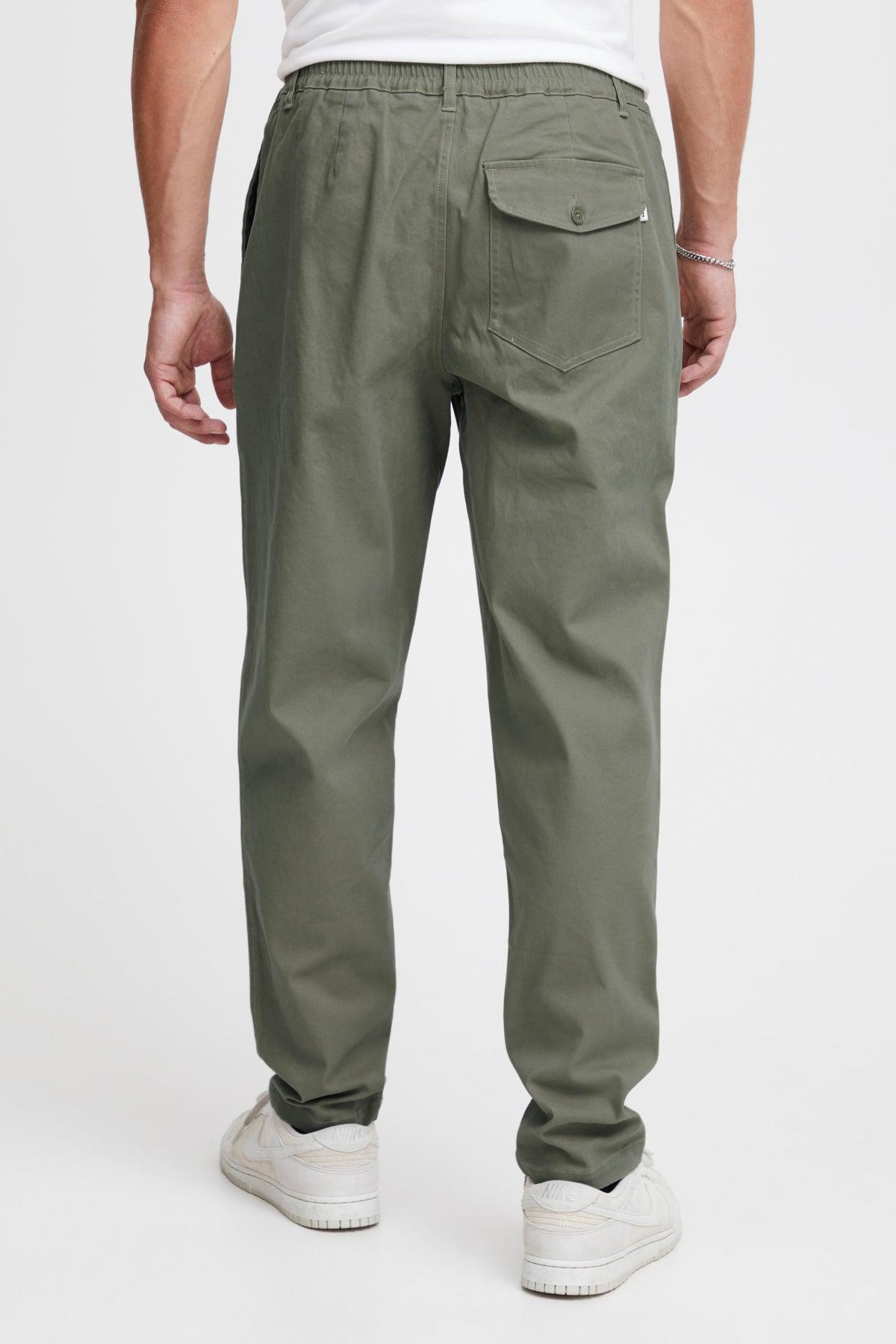 Pantalón !Solid Gioele Dylan Dusty Olive - ECRU