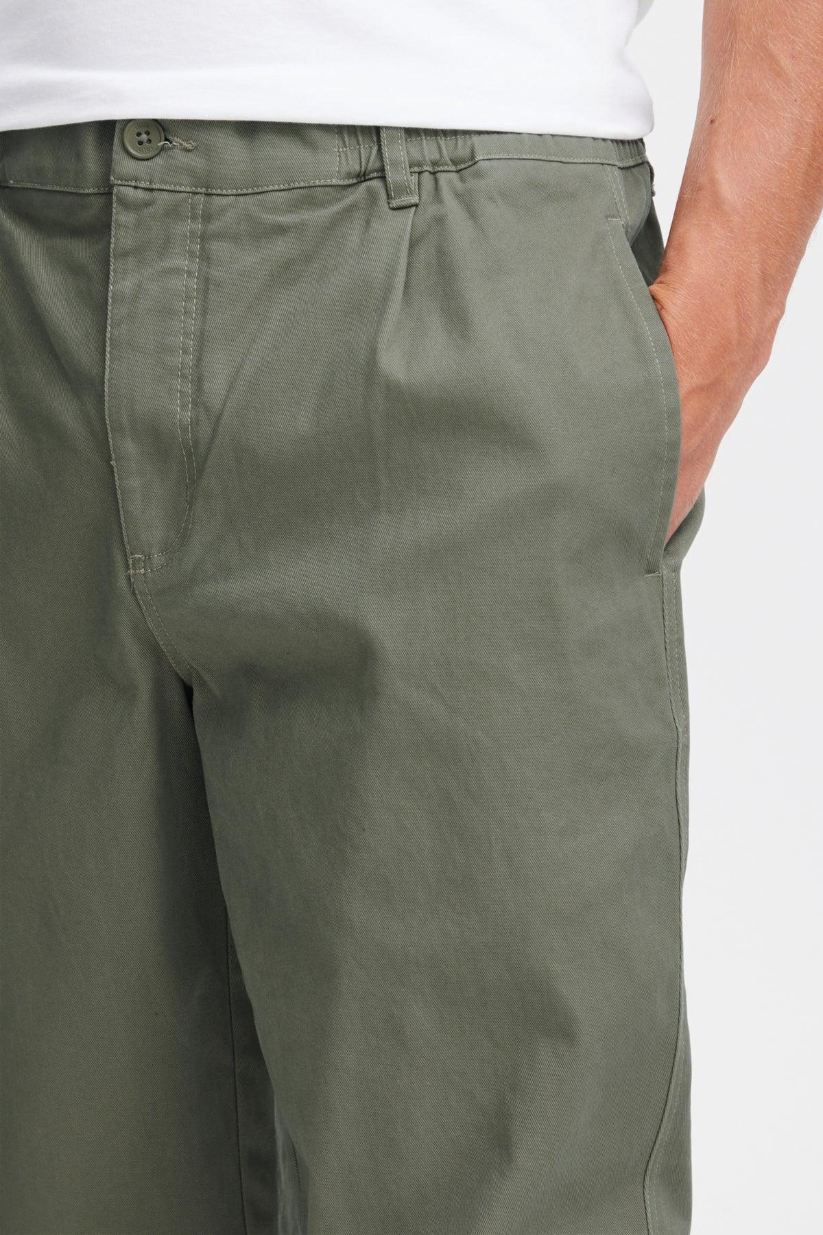 Pantalón !Solid Gioele Dylan Dusty Olive - ECRU