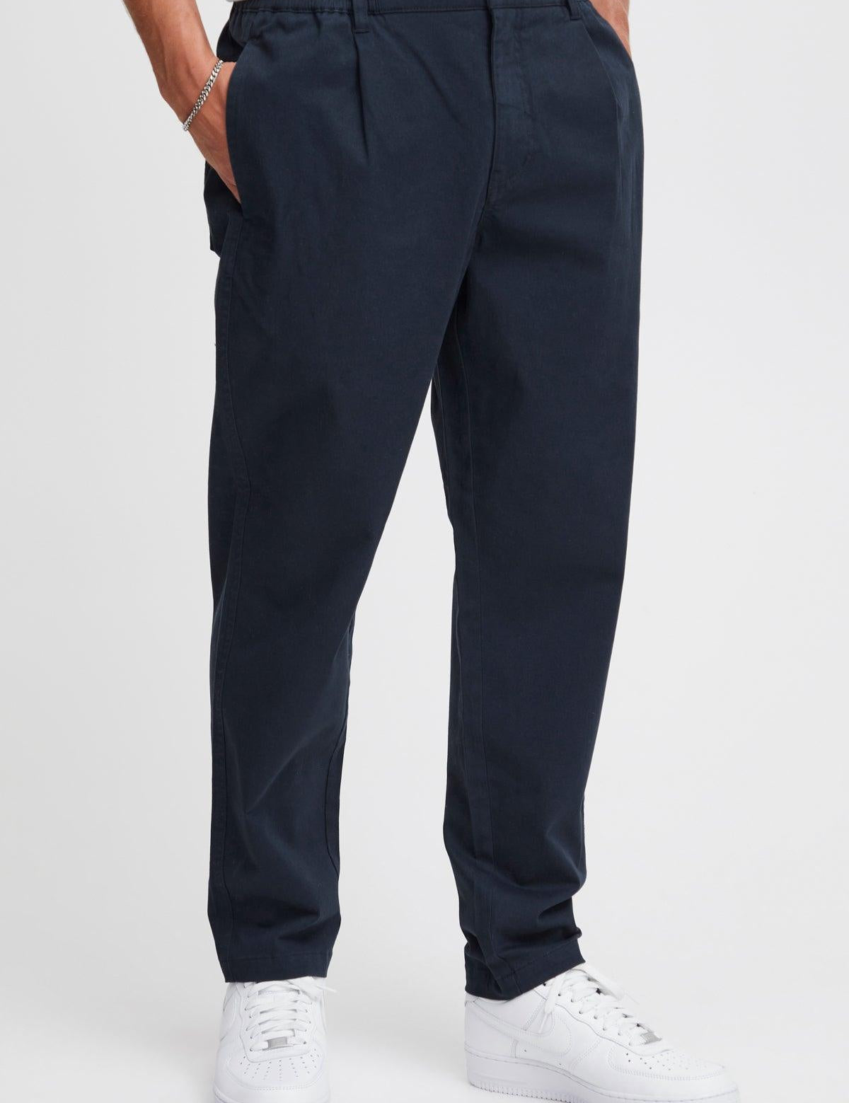 Pantalón !Solid Gioele Dylan Insignia Blue - ECRU