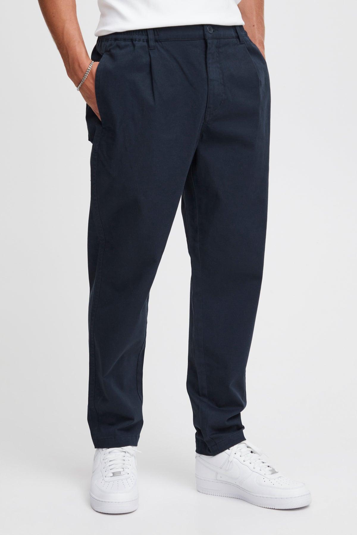 Pantalón !Solid Gioele Dylan Insignia Blue - ECRU