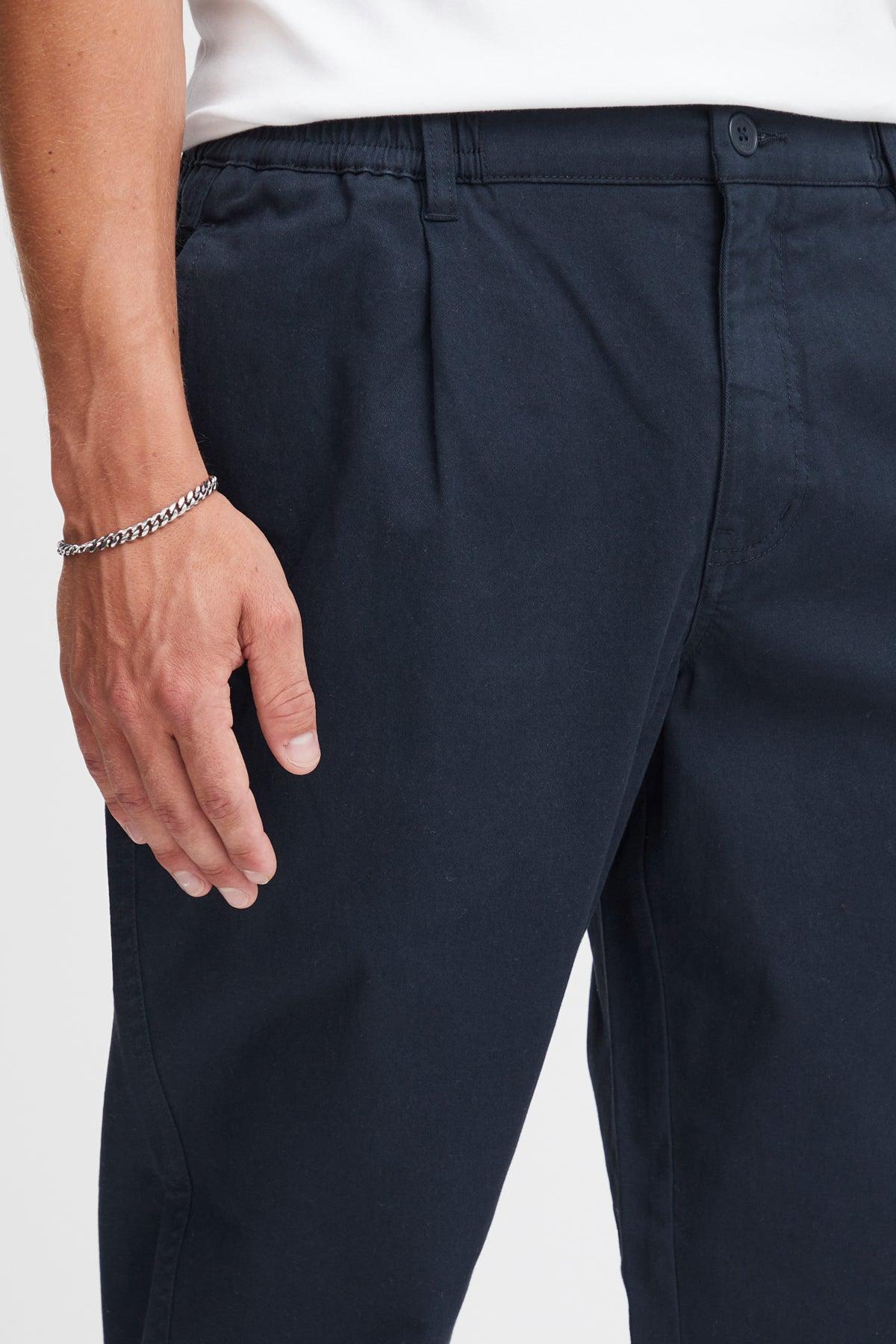 Pantalón !Solid Gioele Dylan Insignia Blue - ECRU