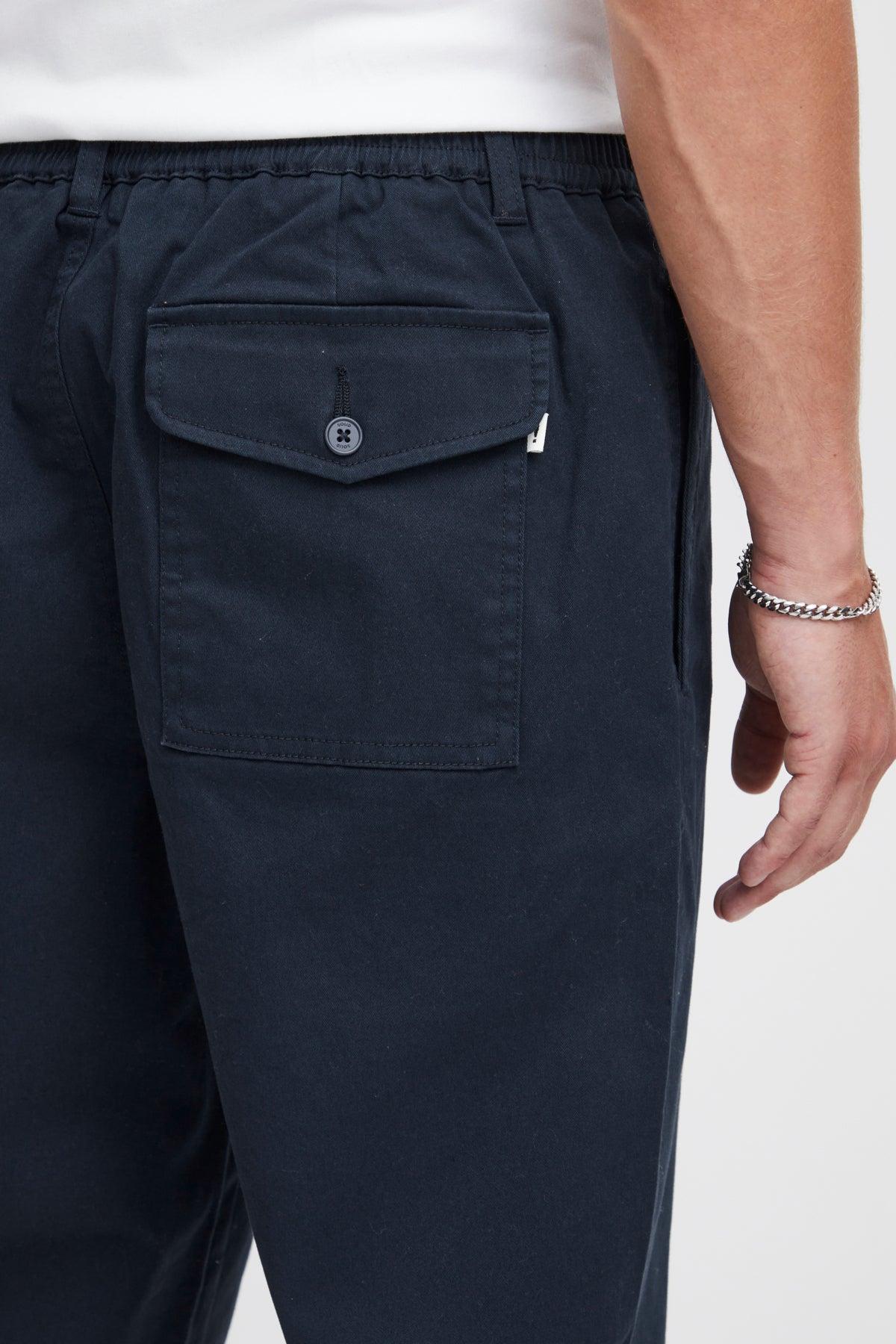 Pantalón !Solid Gioele Dylan Insignia Blue - ECRU