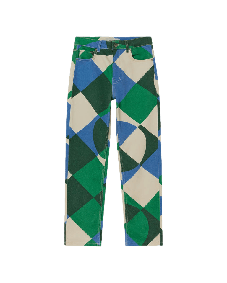 Pantalón Thinking Mu Tetris Verde - ECRU