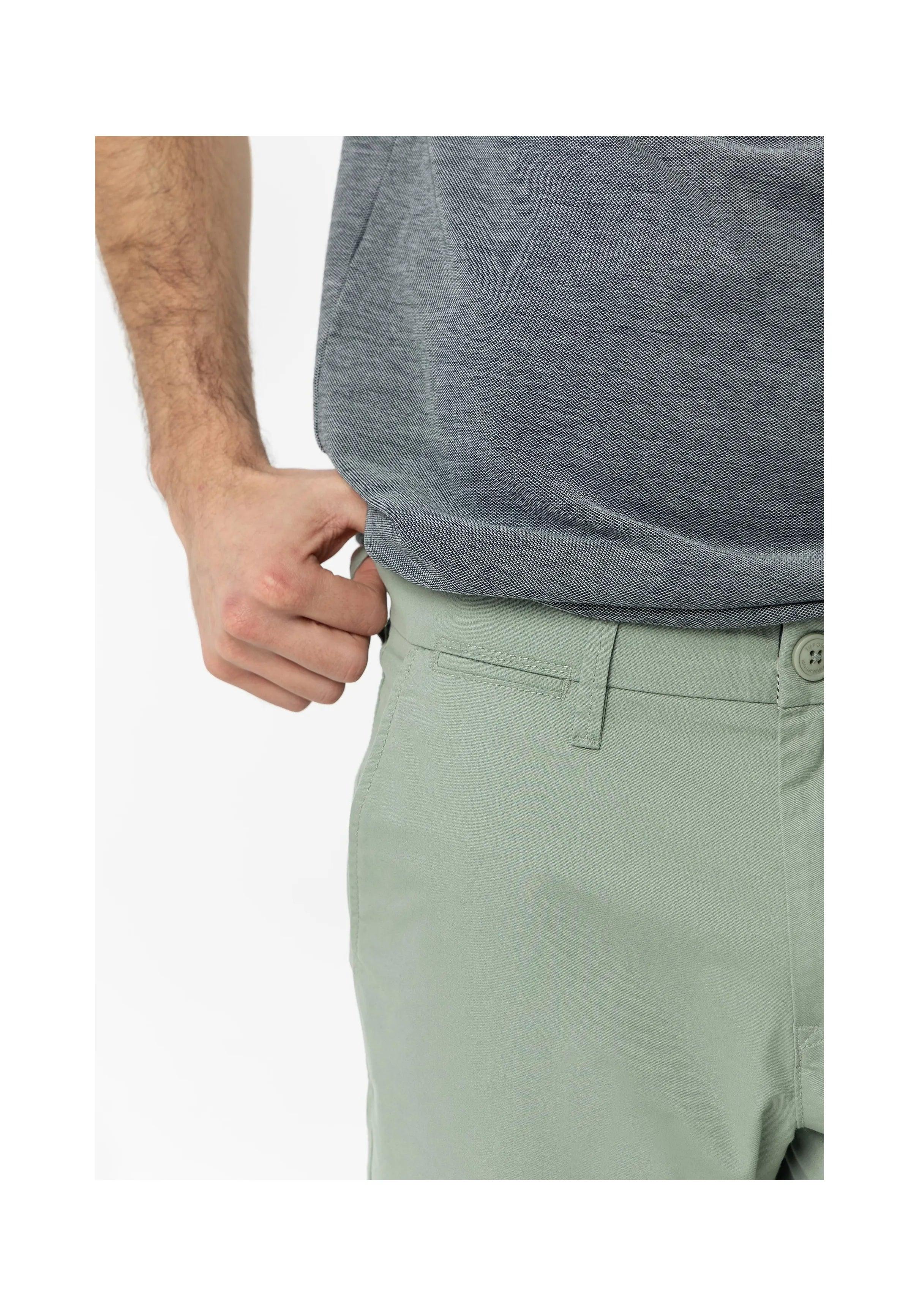 Pantalón Tiffosi Chino H35 Verde Agua - ECRU