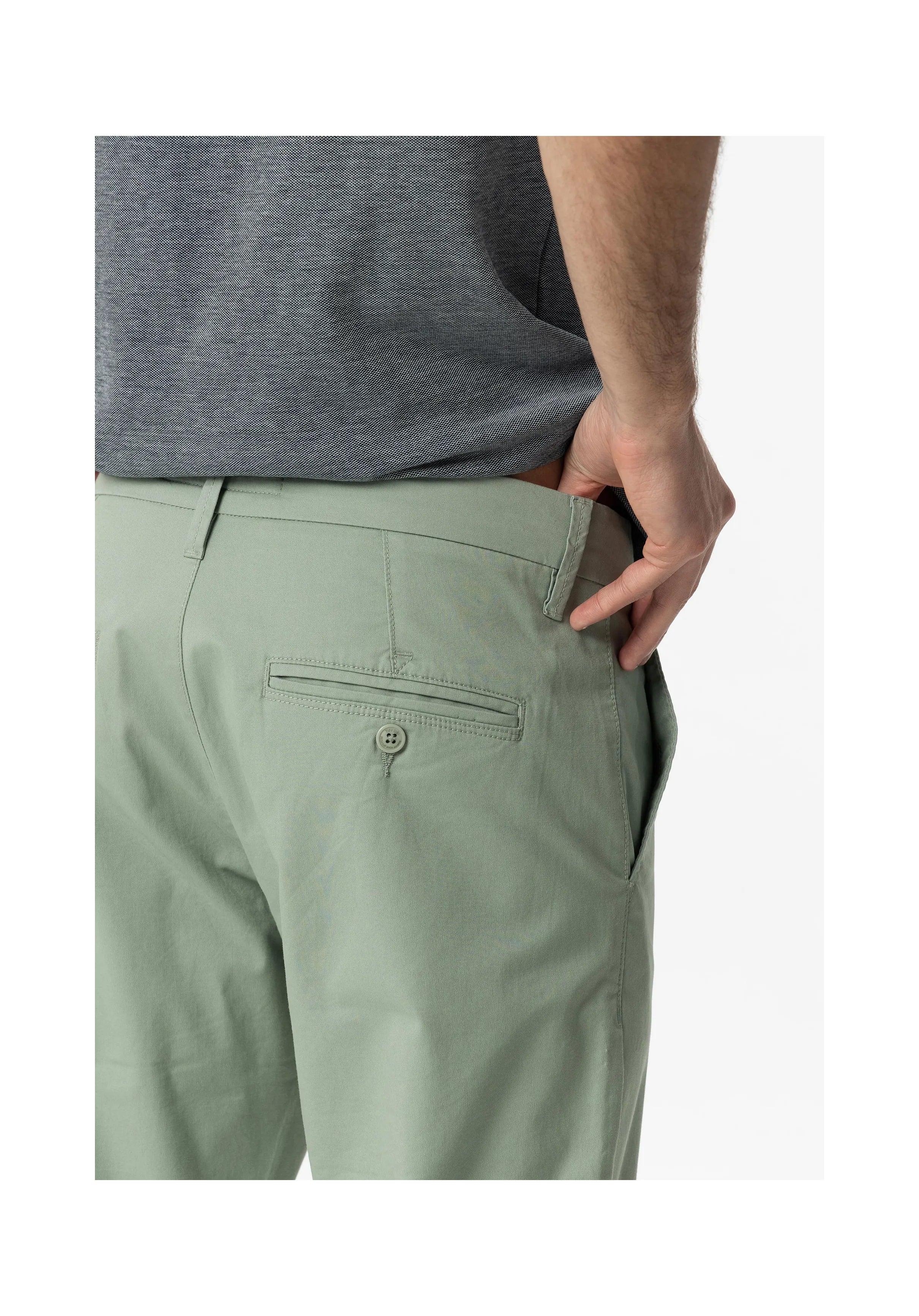 Pantalón Tiffosi Chino H35 Verde Agua - ECRU