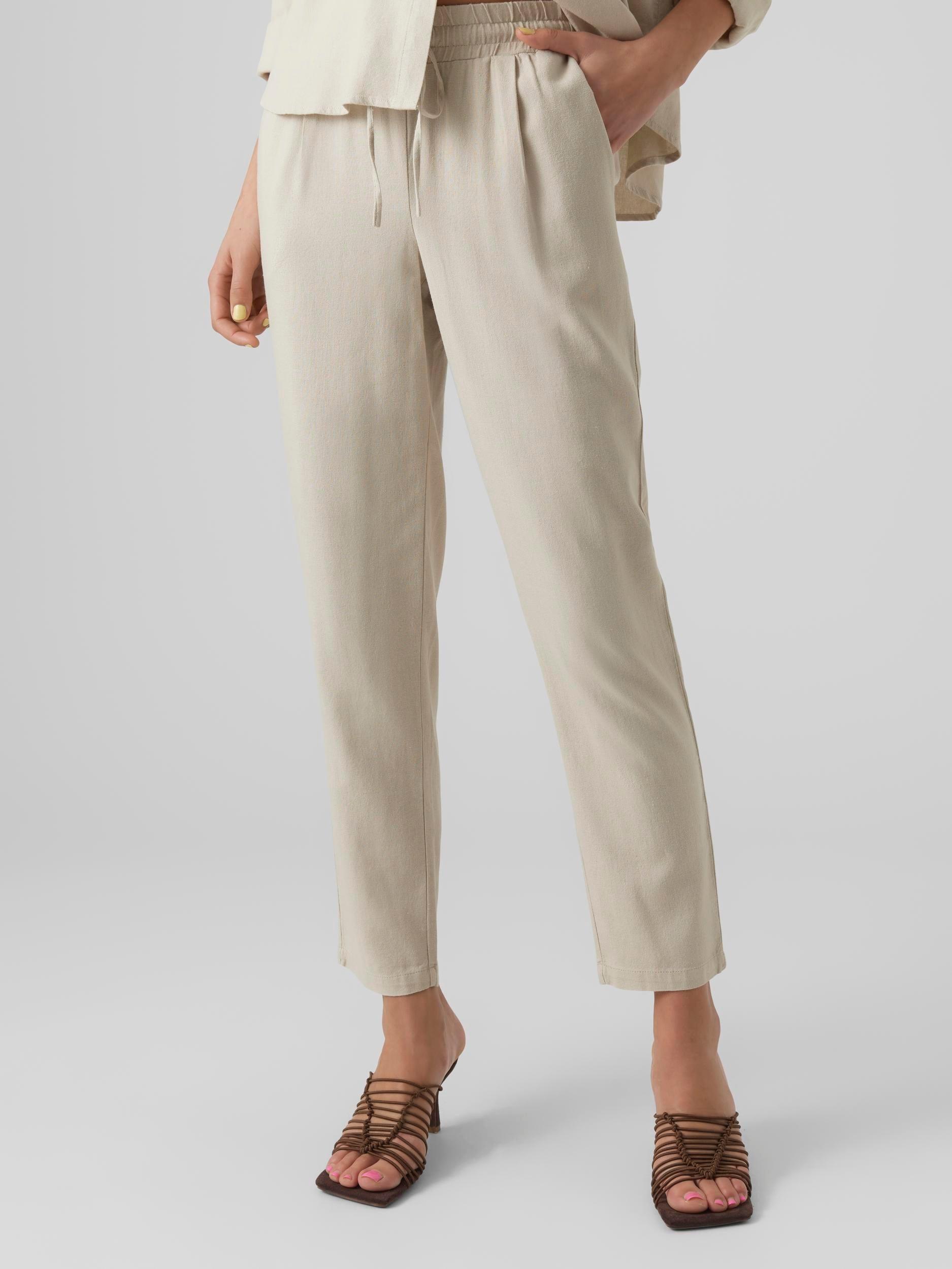 Pantalón VERO MODA Jesmilo Silver Lining - ECRU