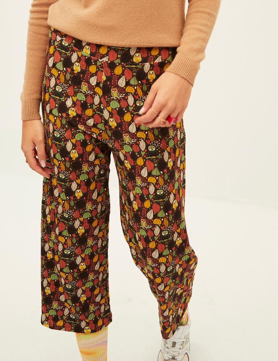 Pantalón Xantik Tobillero Brown Owl - ECRU