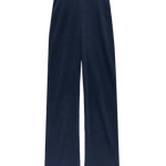 Pantalón Yerse Fluido Wide Leg Navy - ECRU