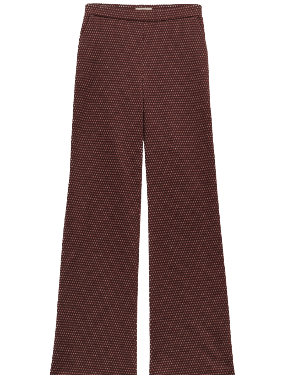 Pantalón Yerse Jacquard Naranja - ECRU