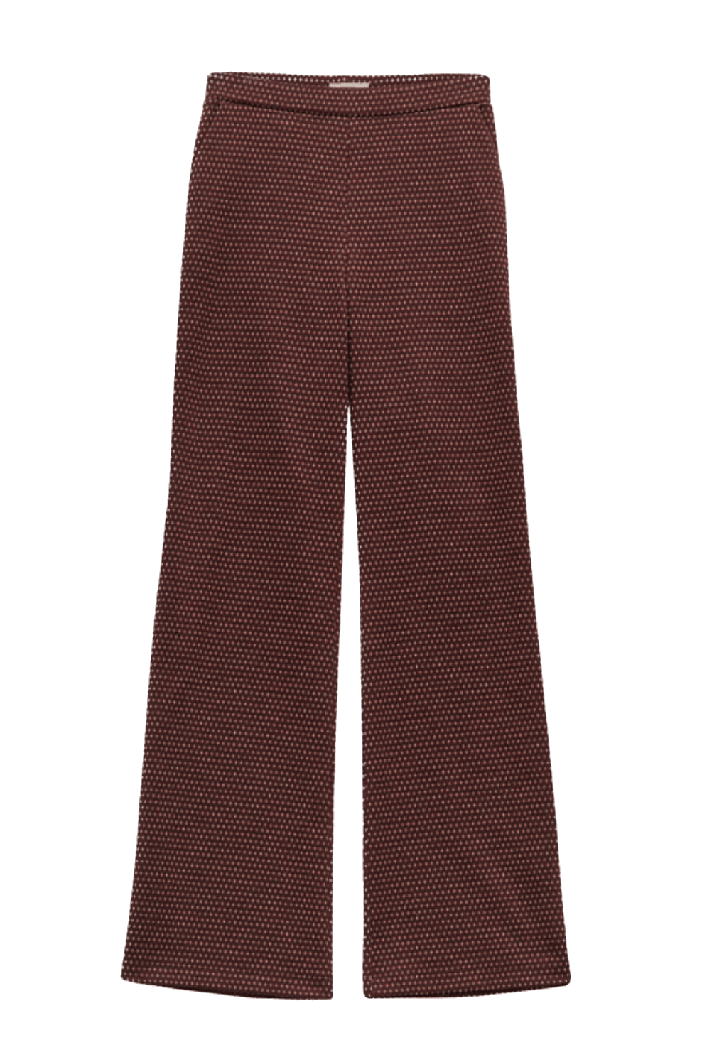 Pantalón Yerse Jacquard Naranja - ECRU