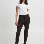 Pantalones B.Young Rizetta Cropped Black - ECRU