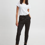 Pantalones B.Young Rizetta Cropped Black - ECRU