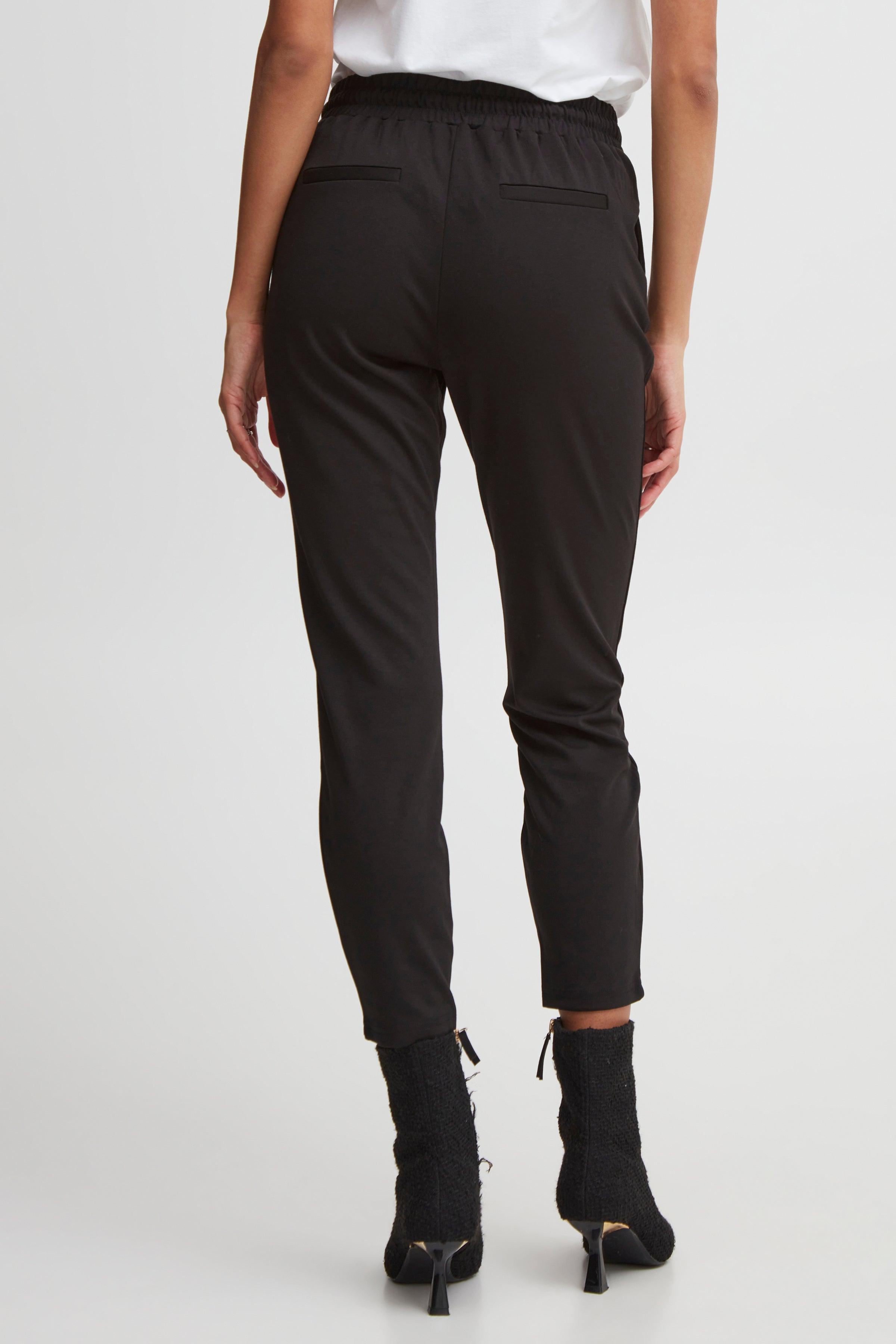 Pantalones B.Young Rizetta Cropped Black - ECRU