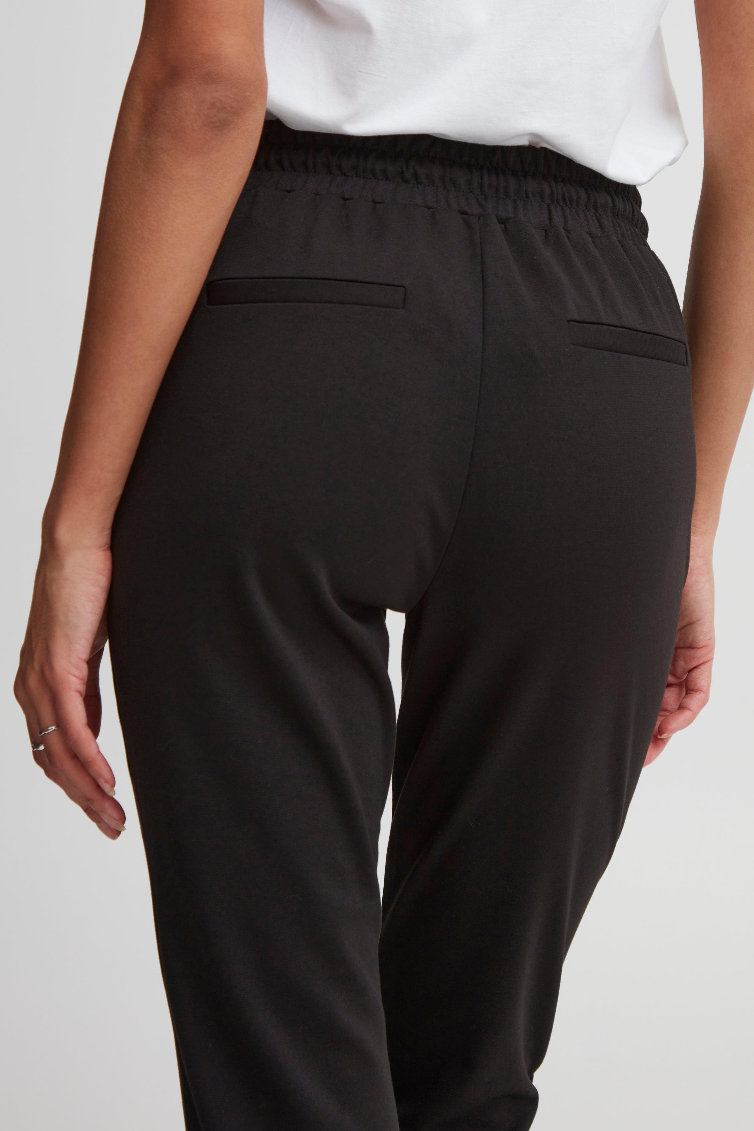 Pantalones B.Young Rizetta Cropped Black - ECRU