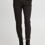 Pantalones B.Young Rizetta Cropped Black - ECRU