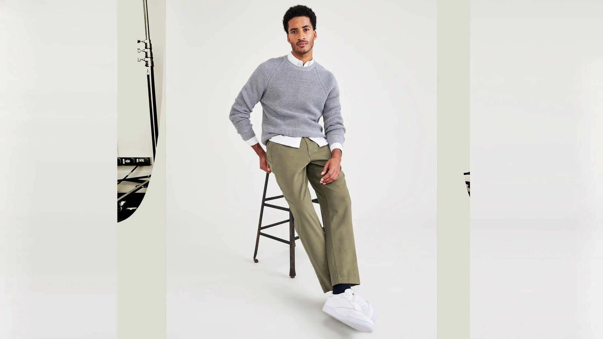 Pantalones Dockers California Pull-On Straight Tapered Fit Khaki - ECRU