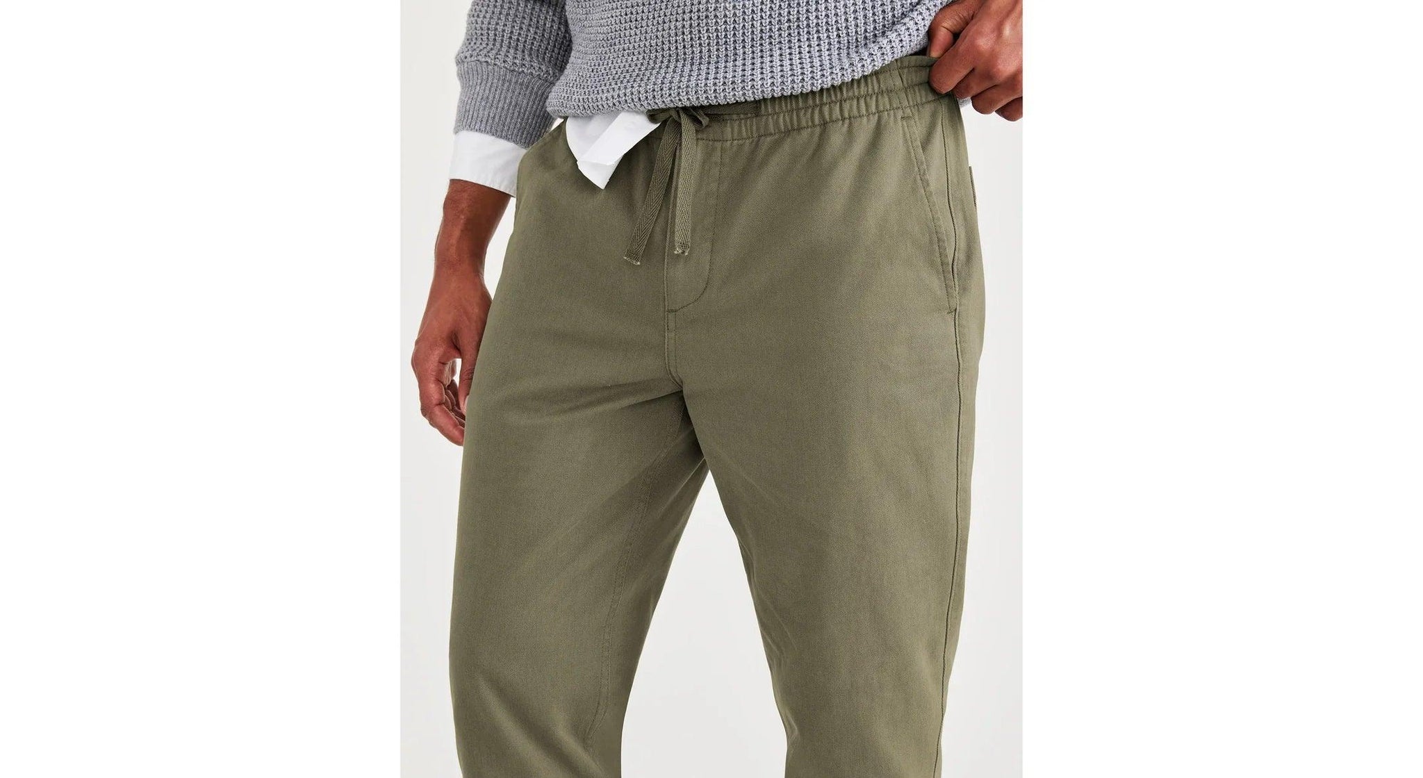 Pantalones Dockers California Pull-On Straight Tapered Fit Khaki - ECRU