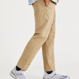 Pantalones Dockers Refined Pull On Slim Tapered Harvest Gold - ECRU