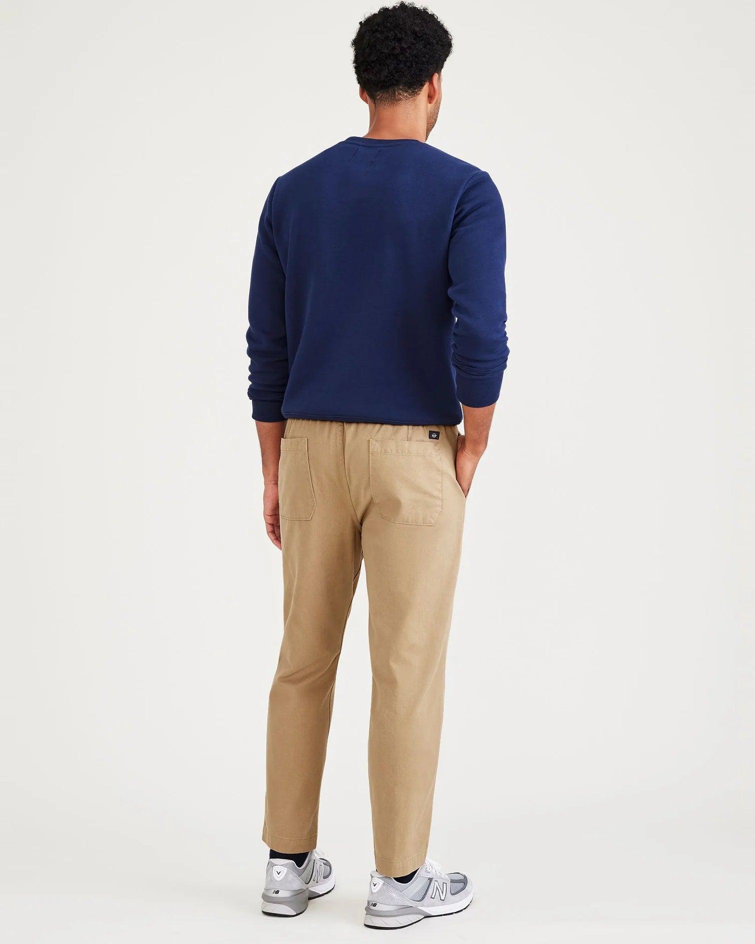 Pantalones Dockers Refined Pull On Slim Tapered Harvest Gold - ECRU